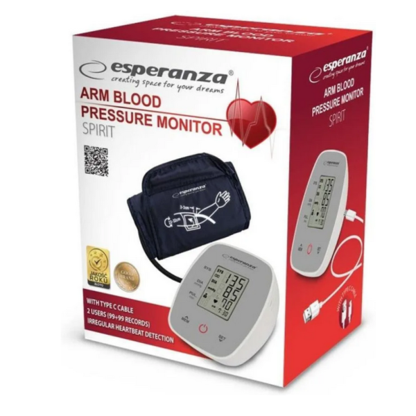 Апарат за кръвно налягане Esperanza ECB007 Spirit – Точно измерване, лесно управление и спокойствие у дома 6
