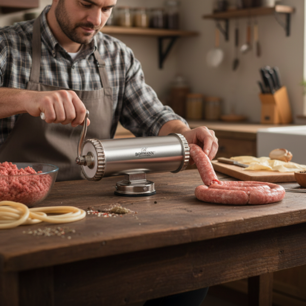 Пълначка за колбаси Bohmann BH 02-750 – Стабилна, удобна и идеална за домашни наденици 1