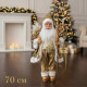 Луксозна коледна фигура Дядо Коледа в златно (50 / 70 / 90 см) 12
