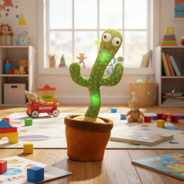 Оги - забавният, пеещ и танцуващ кактус играчка WJ43