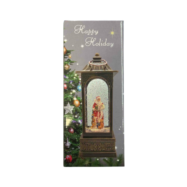 Златист коледен фенер 6