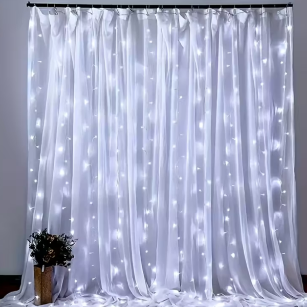 Коледни LED лампички с дистанционно управление 300LED "300см *300см Завеса SD35B