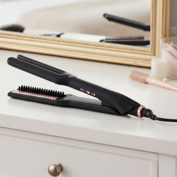 Преса за изправяне на коса с вграден насочващ гребен Muhler MHS-777 1