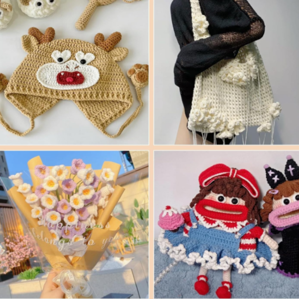 Комплект аксесоари за плетене, 58 части, алуминиеви куки – Пълен сет за начинаещи и напреднали 8