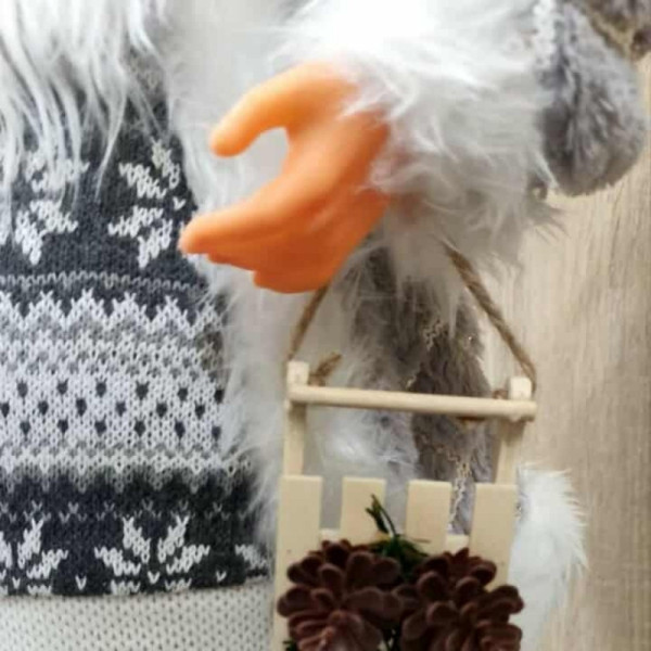 Комплект 3бр коледни фигурки Дядо Коледа – 50 см – Ръчно изработени луксозни комплекти