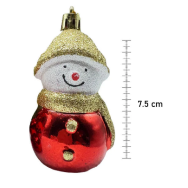 Коледен комплект украса 8 броя – Червени и бели висулки  Premium Collection