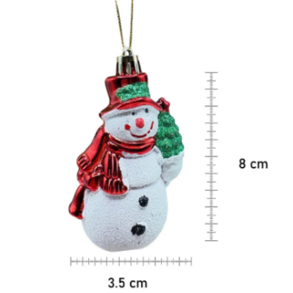 Коледен комплект украса 8 броя – Червени и бели висулки  Premium Collection 6