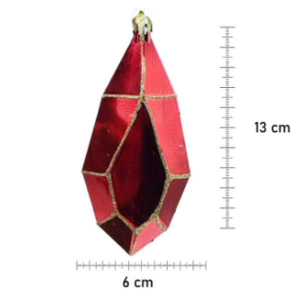 Коледен комплект украса 8 броя – Червени и бели висулки  Premium Collection