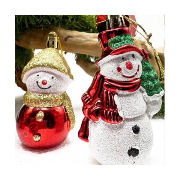 Коледен комплект украса 8 броя – Червени и бели висулки  Premium Collection 2
