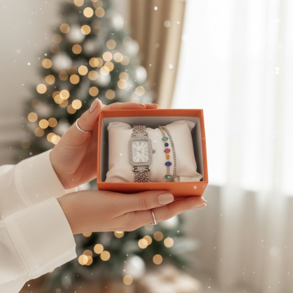 Часовник и гривни в комплект – завършена визия без усилие