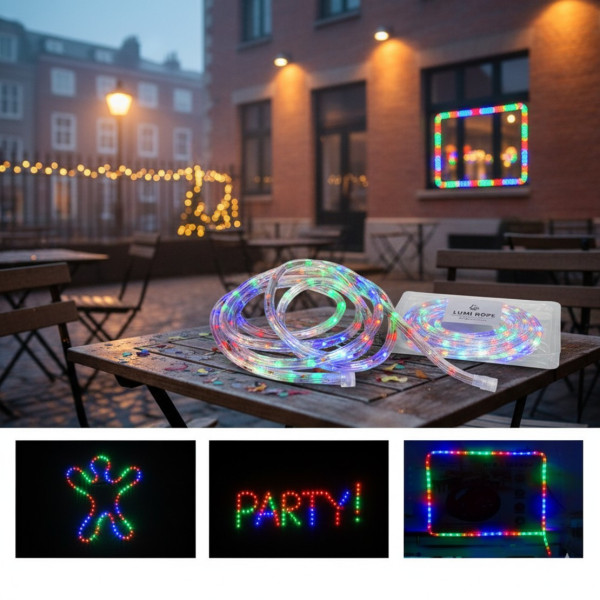 Светещ LED маркуч за коледна украса TV273