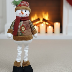 Голяма коледна играчка  Елен, Снежен човек или дядо Коледа - разтягаща до 50см