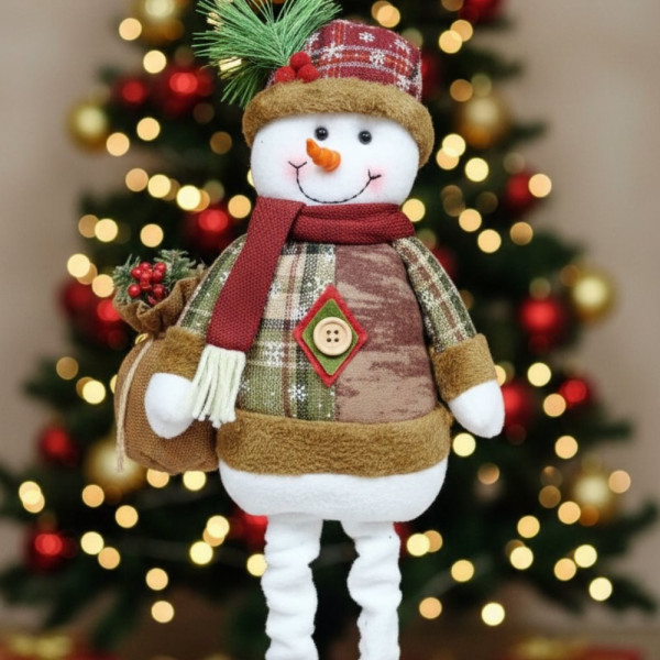 Голяма коледна играчка  Елен, Снежен човек или дядо Коледа - разтягаща до 50см