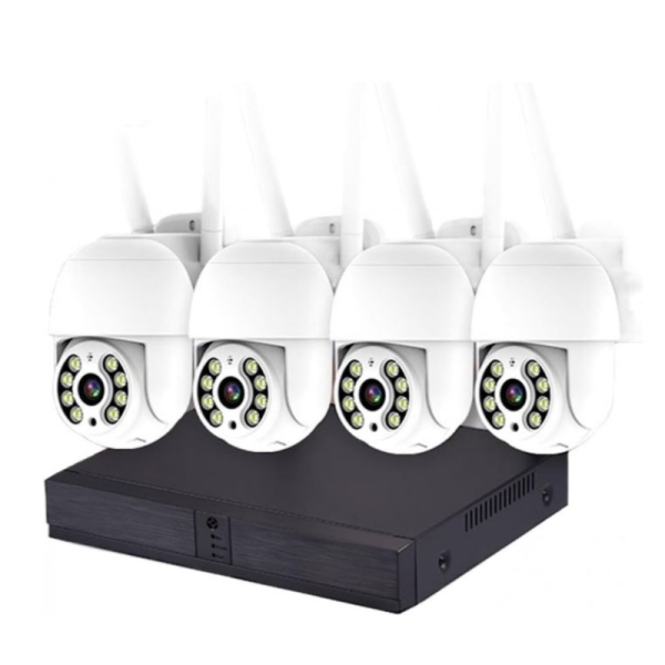Безжичен WiFi комплект с 4 камери 4К Ultra HD+DVR за видеонаблюдение 5