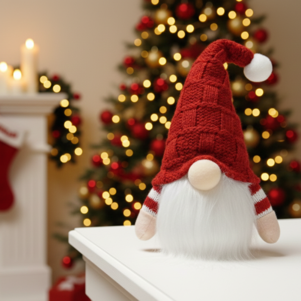 Плюшена коледна играчка – уютна украса за дома 3