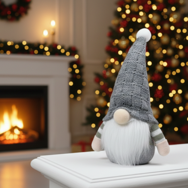 Плюшена коледна играчка – уютна украса за дома 4