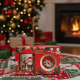Премиум коледен подаръчен сет – керамична чаша с аксесоари 6