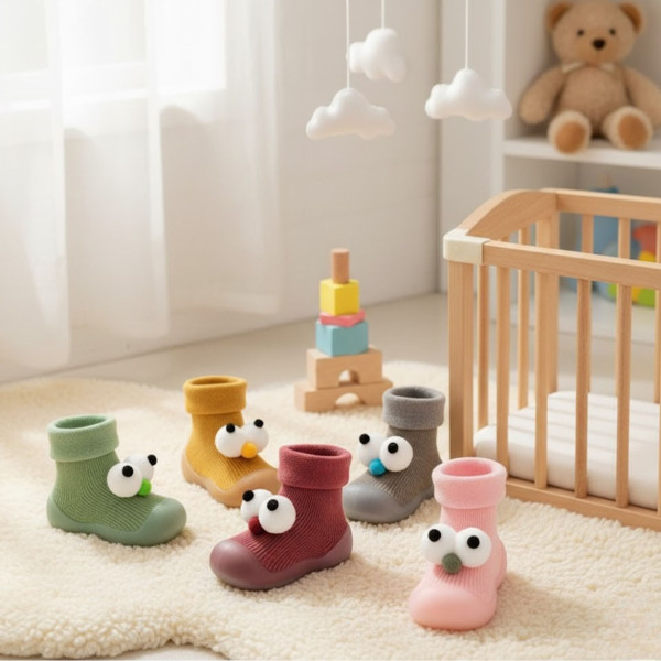 Детски есенни обувки с чорап и очички, различни номера и цветове W SHOE1