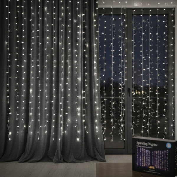 Коледна украса - светеща завеса TV235