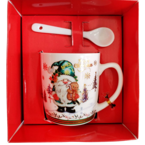 Празничен комплект чаша + лъжичка в луксозна кутия – Merry Christmas 7