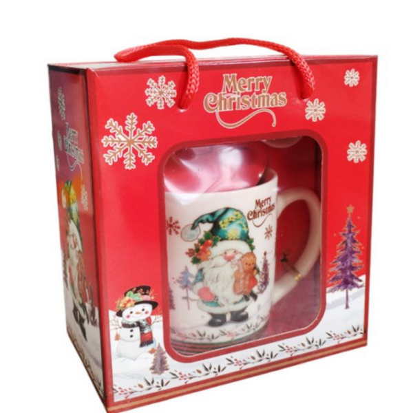 Празничен комплект чаша + лъжичка в луксозна кутия – Merry Christmas 6