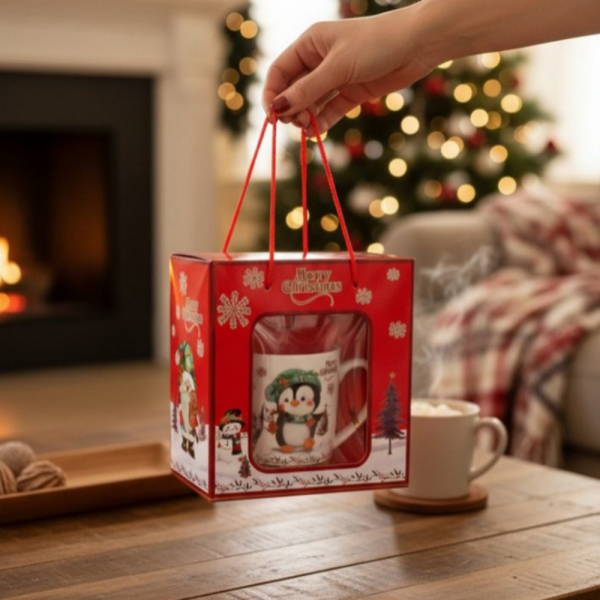 Празничен комплект чаша + лъжичка в луксозна кутия – Merry Christmas 5