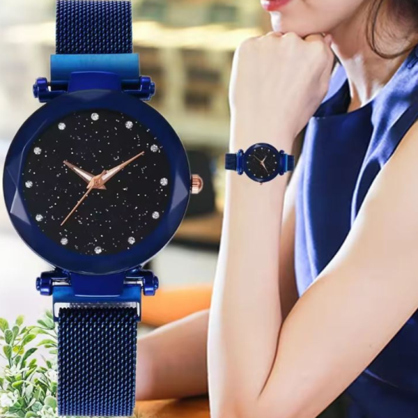 Модерен дамски часовник “Звездно небе” с магнитно закопчаване WW2