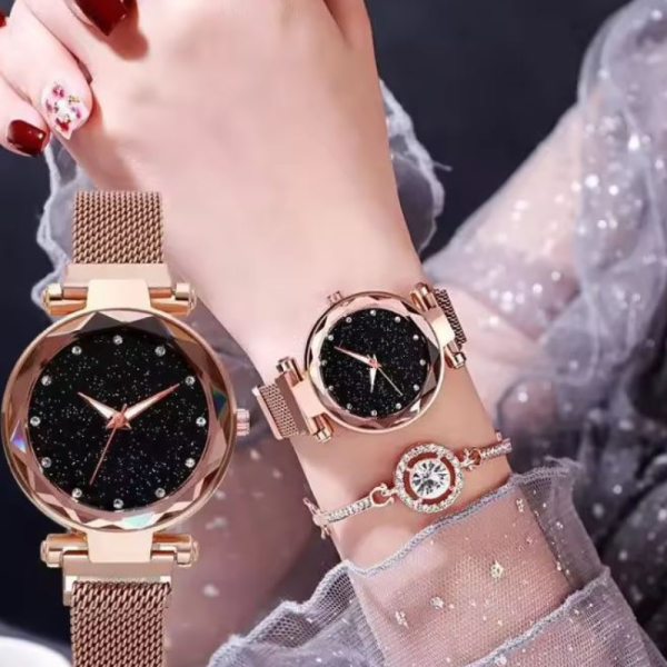 Модерен дамски часовник “Звездно небе” с магнитно закопчаване WW2