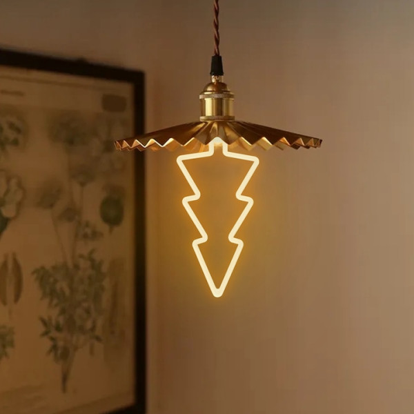 Коледна декоративна LED крушка – топла светлина, две форми: Звезда или Елха 4