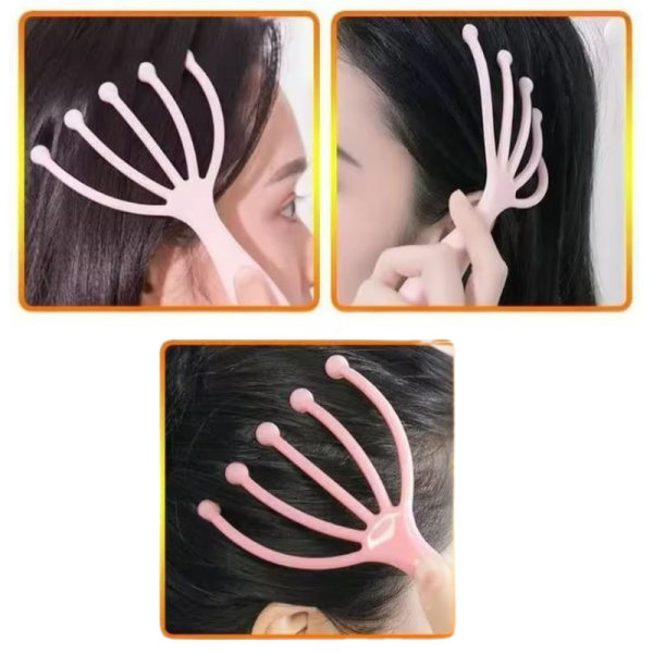 Уред за масаж на главата, мини дизайн с пет нокти за облекчаване на стреса TV592 2