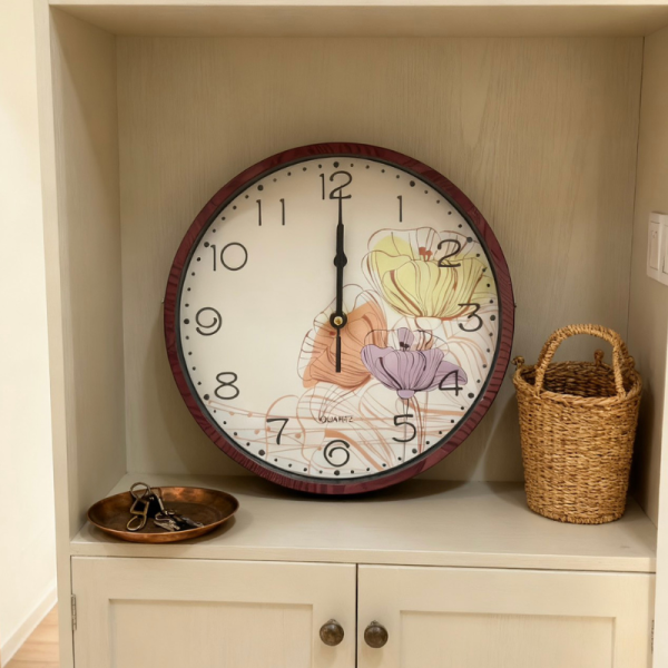 Стенен часовник Ø 25 см – стилен подарък за дом, уют и организация