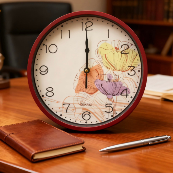 Стенен часовник Ø 25 см – стилен подарък за дом, уют и организация