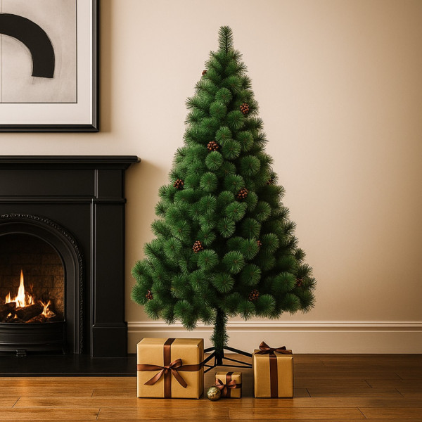 Естествено зелена елха с шишарки SD42B 17