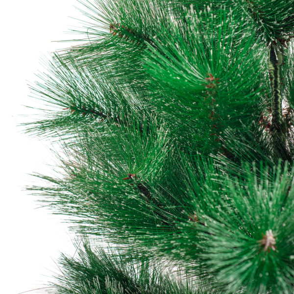 Заснежена Коледна елха с метална стойка