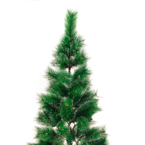 Заснежена Коледна елха с метална стойка 8