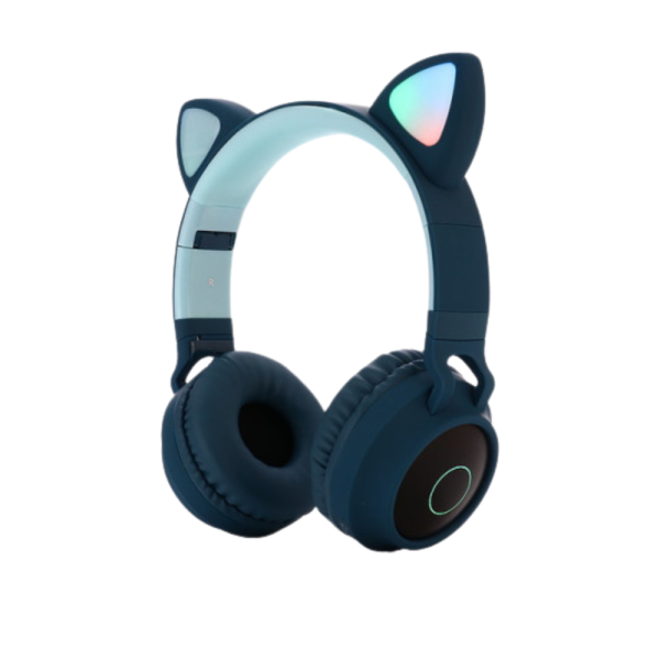 Безжични bluetooth слушалки  с котешки уши за деца BT-023C - EP9