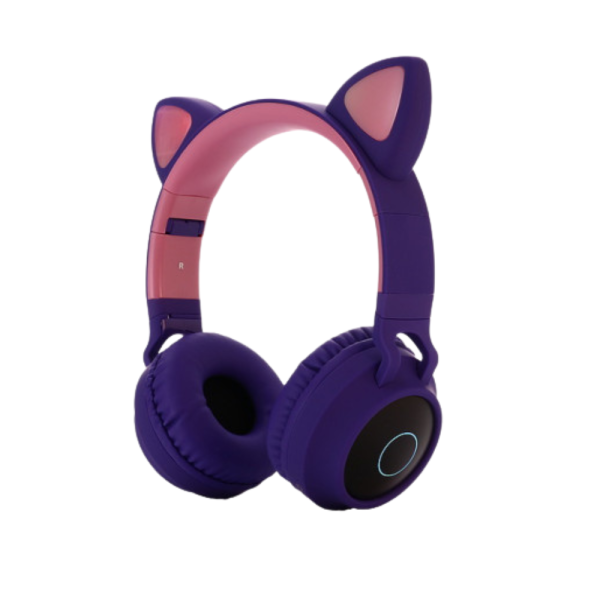 Безжични bluetooth слушалки  с котешки уши за деца BT-023C - EP9 14