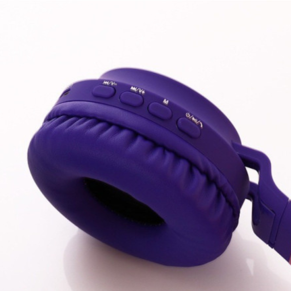 Безжични bluetooth слушалки  с котешки уши за деца BT-023C - EP9