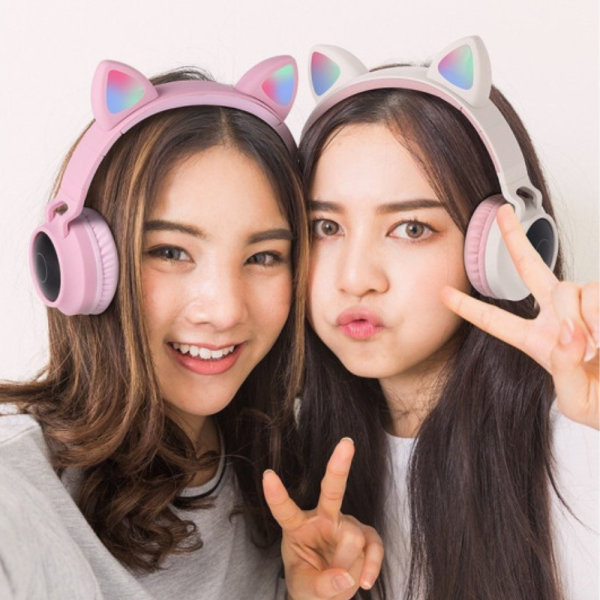 Безжични bluetooth слушалки  с котешки уши за деца BT-023C - EP9 2