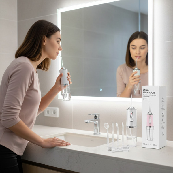 Портативен зъбен душ с 3 режима на действие и мощна водна струя TV1147 3