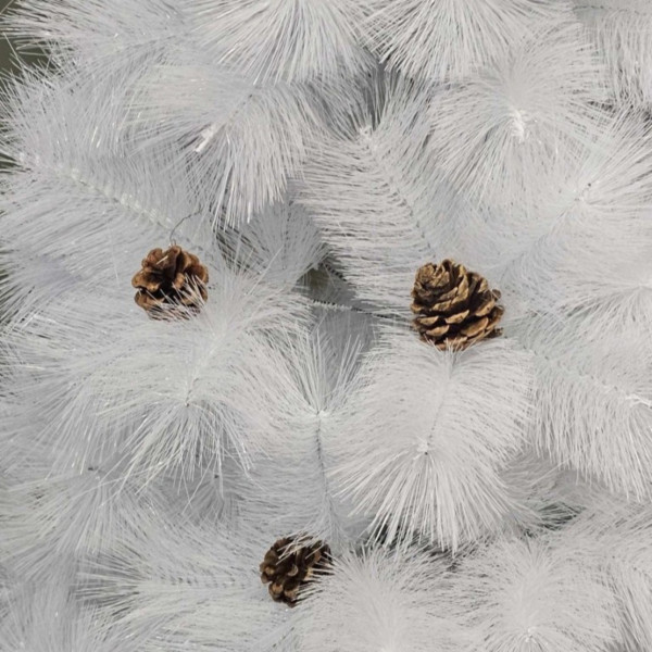 Коледна Снежно бяла елха с шишарки  ТОП ПРЕДЛОЖЕНИЕ SD43-1
