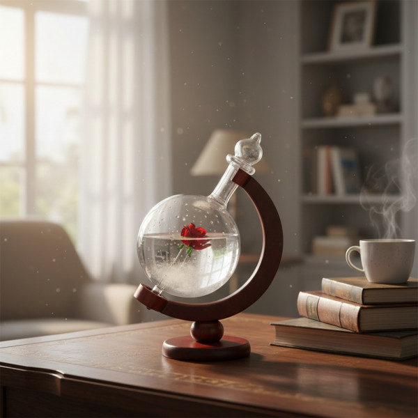 Красив глобус с кристали които предсказват времето TQY1