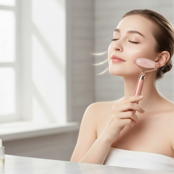 Сензорен вибриращ ролер и масажор за лифтинг Flawless с Rose Quartz TV655 2