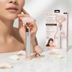 Сензорен вибриращ ролер и масажор за лифтинг Flawless с Rose Quartz TV655