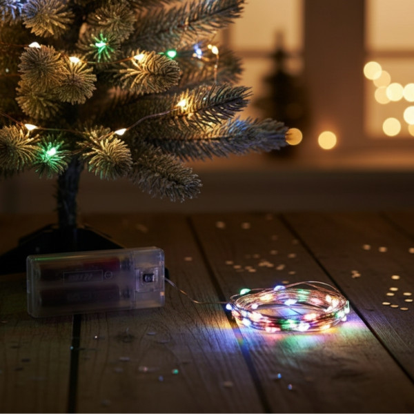 Коледни лампички на батерии в различни цветове SD10 1