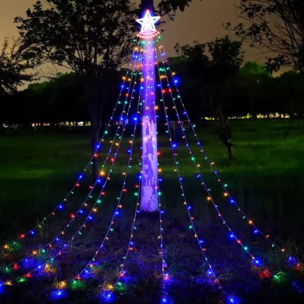 Коледна звезда с 243 лампи, Многоцветна светлина SD40 1