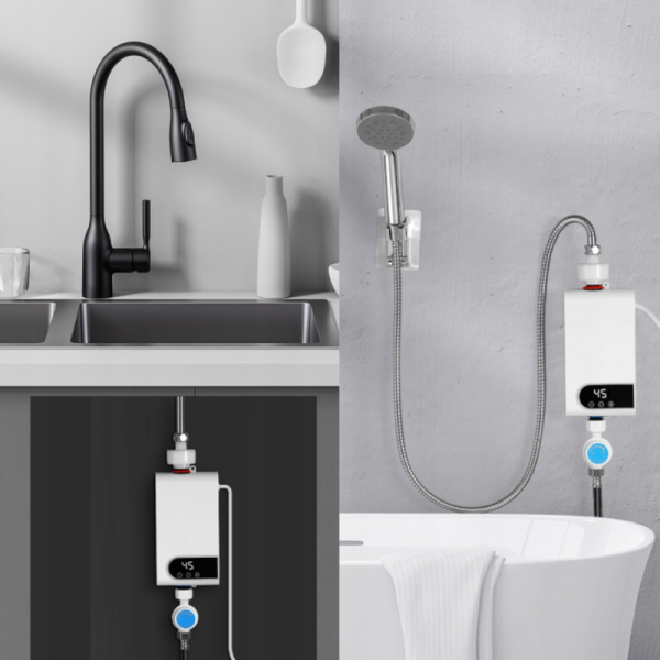 Проточен бойлер 3500W с дигитален дисплей – Моментална топла вода без чакане