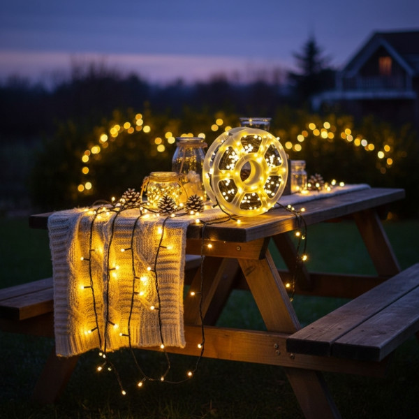 Водоустойчиви Коледни Led лампички   Звездно небе -   50 метра  240 светлини SD4