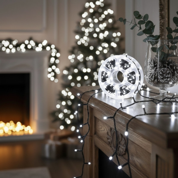 Водоустойчиви Коледни Led лампички   Звездно небе -   50 метра  240 светлини SD4 4