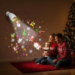 Коледна LED прожекционна лампа XL-725 Коледни и Хелоуин Мотиви 4 в 1 SD2